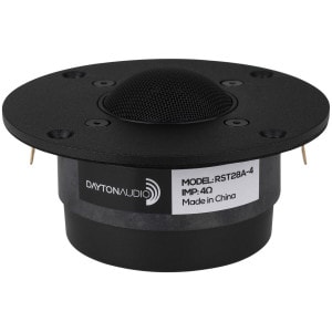Dayton Audio RST28A-4 1-1/8" Reference Series Aluminum Dome Tweeter 4 Ohm